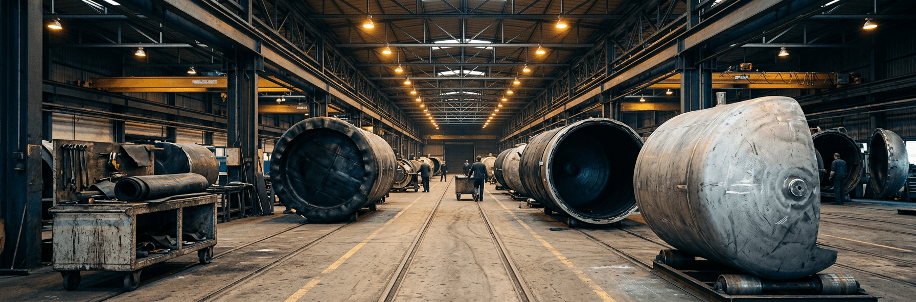 Interior of the HAW Linings manufacturing facility in Bockenem, Germany