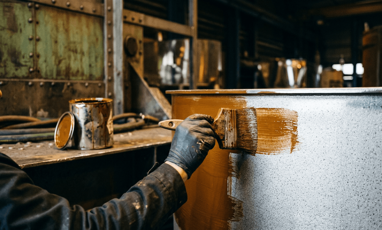 Primer Application — HAW rubber lining process