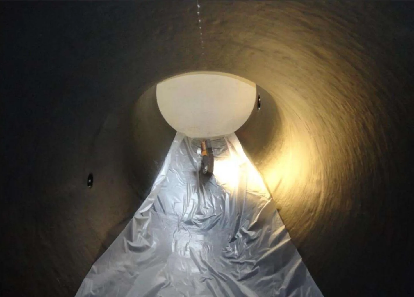 Lined Duct Interior